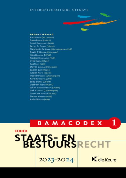 BAMACODEX 1 - Staats- en bestuursrecht 2023-2024