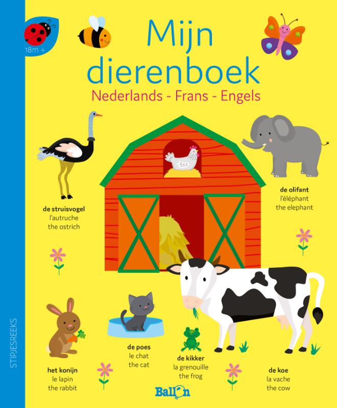 Mijn dierenboek - Nederlands, Frans, Engels