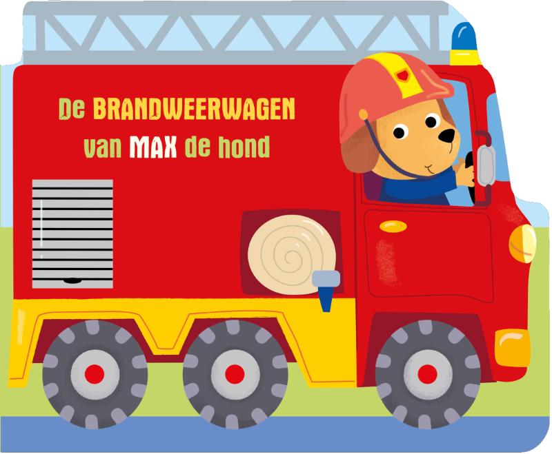 De brandweerwagen van Max de hond