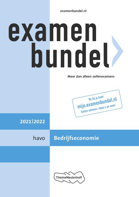 Examenbundel havo Bedrijfseconomie 2021/2022