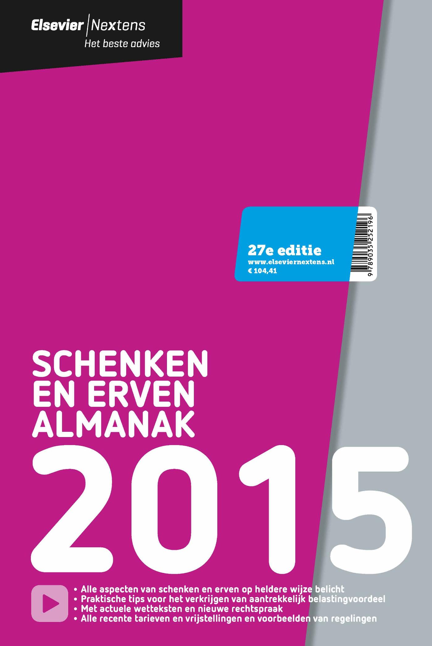 Elsevier schenken en erven almanak / 2015